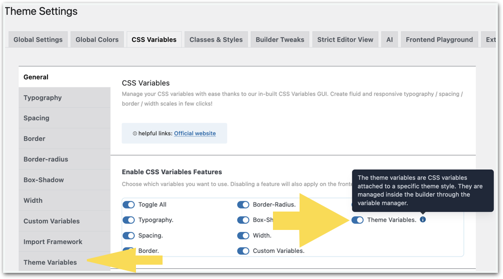 Theme Variables