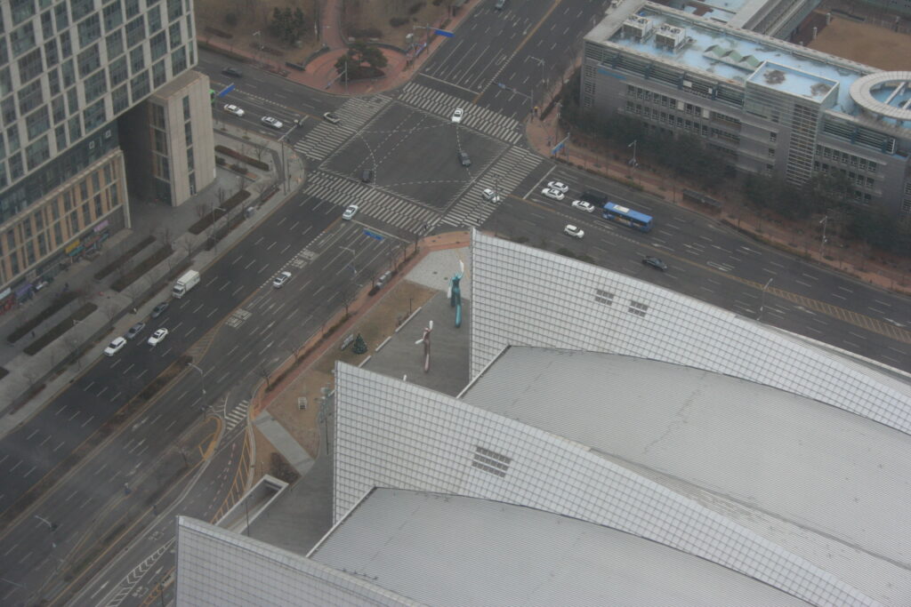 The Convention center from above