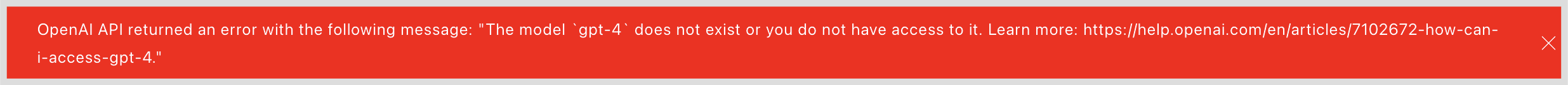AI account error
