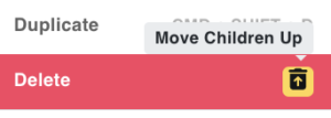 Delete & move up