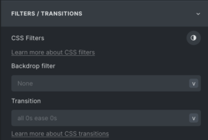Filters Transitions