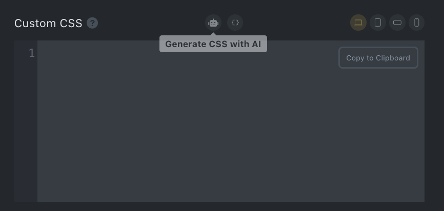 Generate CSS with AI