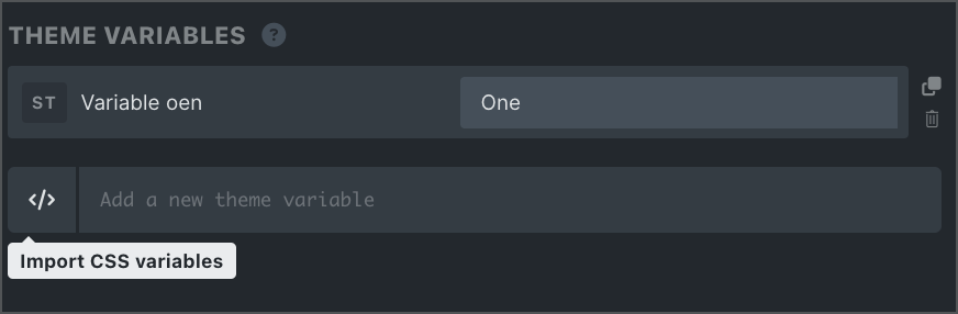Import Variables 2