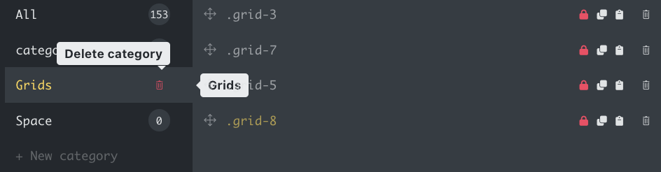 category delete
