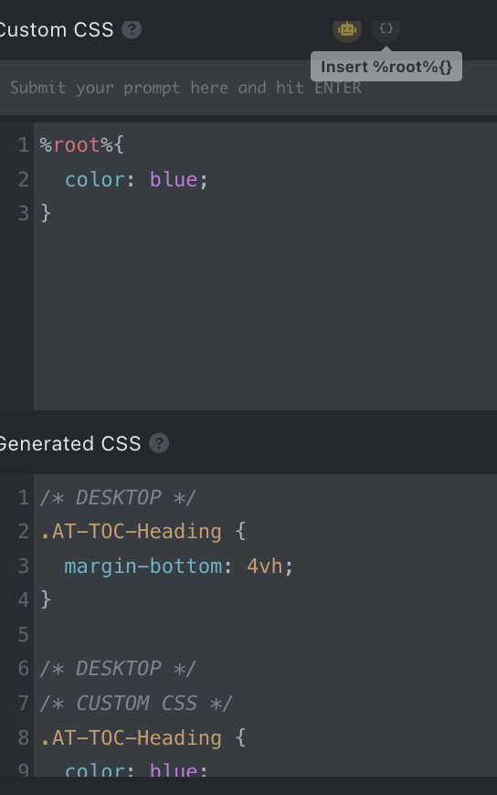insert root